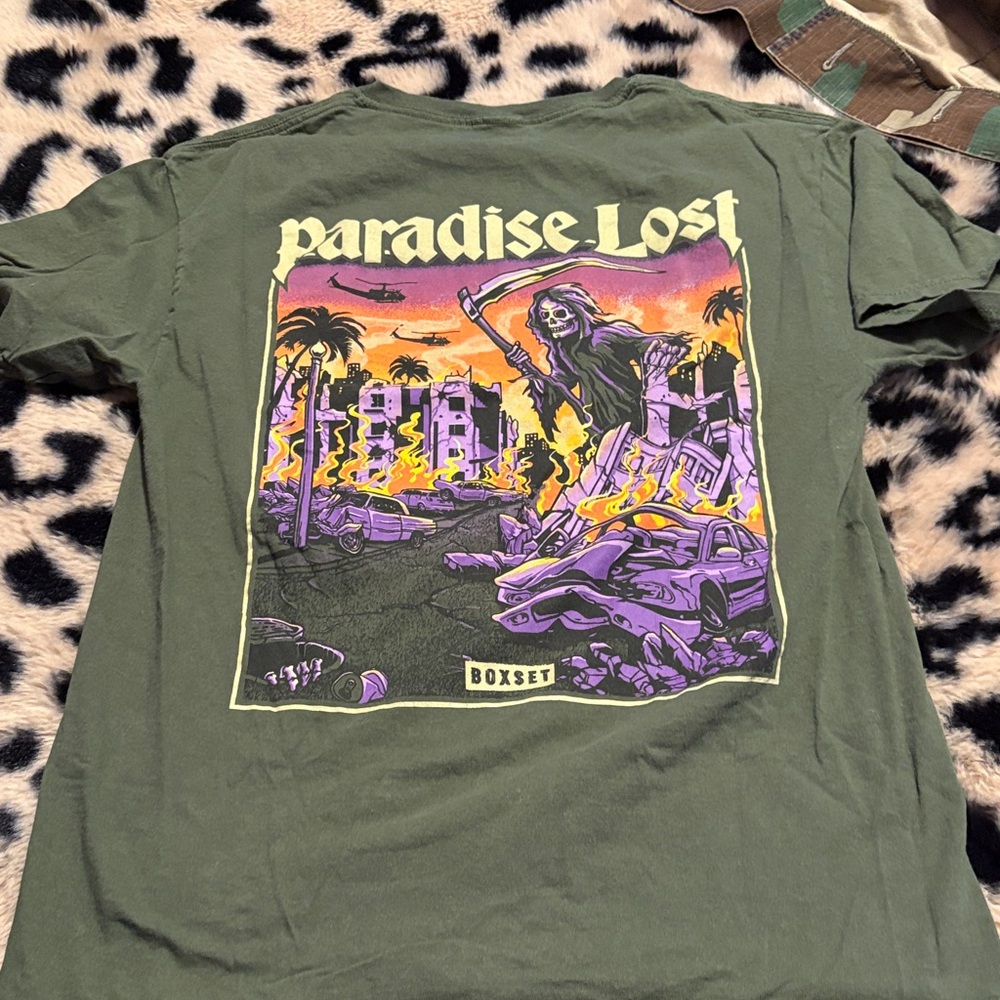 Paradise Lost Graphic Tee - Olive